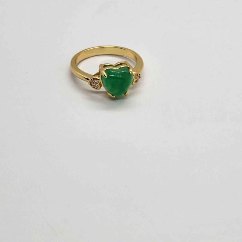 Brand NEW   Jade Hearts  Ring - Picture 4 of 4